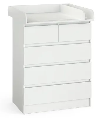 Produktbild von Wickelkommode Vicco Emma Weiß 80 x 110.2 cm mit 5 Schubladen, Model 51737