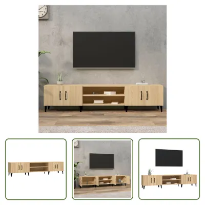 Obrázek produktu pro The Living Store TV skříňka Sonoma dub 180x31,5x40 cm materiál na bázi dřeva