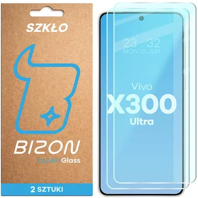 Produktbild von 2x Gehärtetes Glas für Vivo X300 Ultra, Bizon Glass Clear Duo
