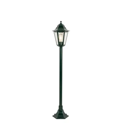 Produktbild von QAZQA - Klassisch I Antik Klassische stehende Außenleuchte I Sockelleuchte dunkelgrün 125 cm IP44 - New Orleans I Außenbeleuchtung - Aluminium Länglich - LED geeignet E27