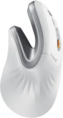 Image de EM11 NL Souris verticale ergonomique, souris sans fil rechargeable avec 3 périphériques (Bluetooth + Bluetooth + USB), pour ordinateur, iPad, Mac, Windows