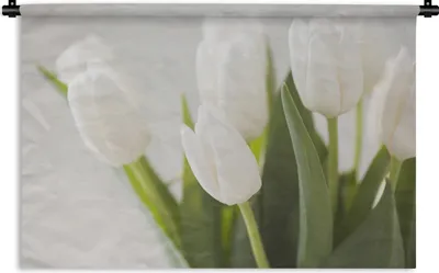 Produktbild von MuchoWow® Wandteppich Wandbehang Bild von mehreren Tulpen 120x80 cm Tapisserie Dekoration Wandtuch - Wanddekorationen - Wandtücher