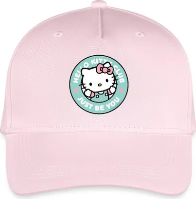 Produktbild von Spreadshirt Hello Club Kitty Just Be You Kinder Bio Basecap, One size, Hellrosa