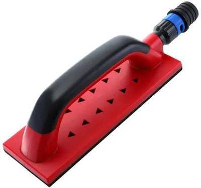 Image de Ponceuse à bande adhésive avec aspiration des poussières - pour bandes abrasives de 80 x 230 mm, blocs abrasifs - pour un ponçage sans poussière du crépi, du plâtre et du bois