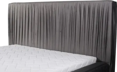 Produktbild von Doppelbett Bett Schlafzimmer 180сm Matratze Grau moderner Stil Hochwertig