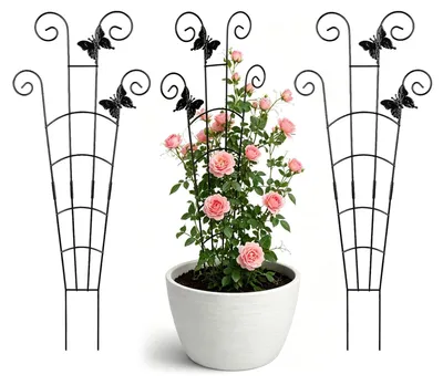 Immagine prodotto di Omgoods - Set di 3 supporti per piante in metallo, altezza 78 cm