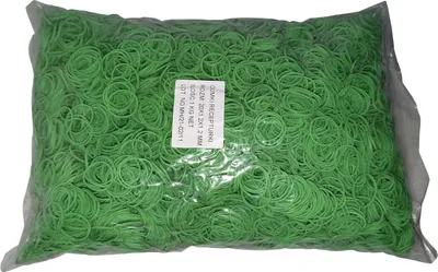 Produktbild von 1 Kg Gummiringe Gummibänder grün 20 mm Ø 1,2 x 1,2 mm breit