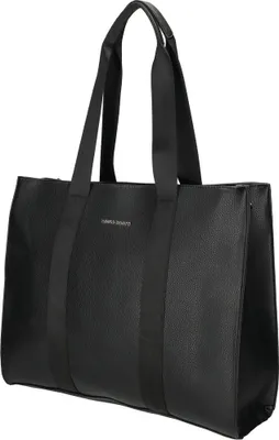 Produktbild von Große Damen Tasche Schultertasche Umhängetasche Crossover Bag Leder Optik Handtasche Schwarz