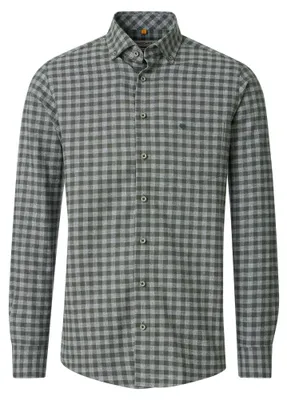 Produktbild von Redmond - Casual Fit - Herren Flanell Freizeithemd (262030112), Größe:5XL, Farbe:Grün(600)
