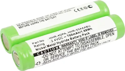 Immagine prodotto di CELLONIC Batteria per Telefono fisso Compatibile con Panasonic KX-TG1031S, KX-TG1032, KX-TG1033, HHR-55AAAB – (700mAh, 2.4V)