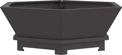 Immagine prodotto di vidaXL Pozzetto nero 75 x 75 x 28 cm in acciaio