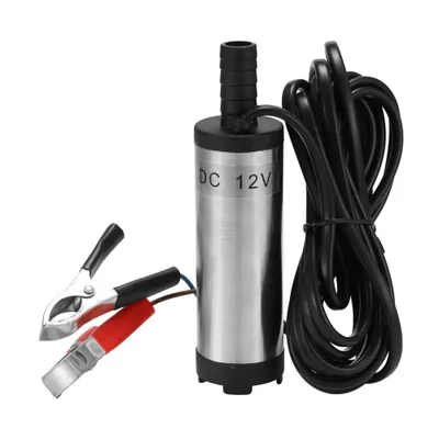 Zdjęcie produktu dla Elektryczna pompa zanurzeniowa DC 12 V, pompy zanurzeniowe ze stali nierdzewnej do wody, oleju, parafiny, 12 l/min, narzędzie do tankowania