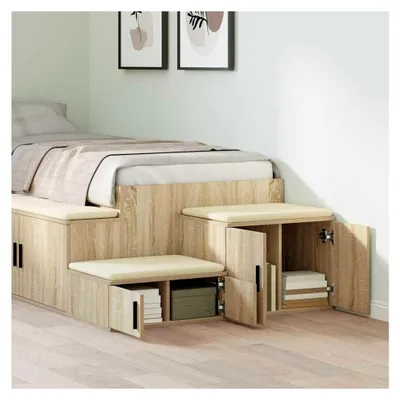 Produktbild von Badschrank Sonoma-Eiche 108 x 41 x 40 cm Holzwerkstoff