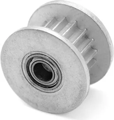 Produktbild von Umlenkrolle / Zahnriemenrad mit Kugellager GT2 6mm breit - 16 Zähne, Bohrung 3,00mm