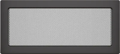 Produktbild von Kaminlüftungsgitter Graphit 17x37 cm – Lüftungsgitter für Kamin, Ofen oder Wand – Metall, rechteckig