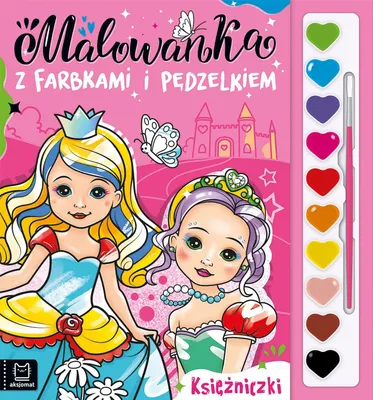 Produktbild von Malowanka z farbkami i pedzelkiem Ksiezniczki