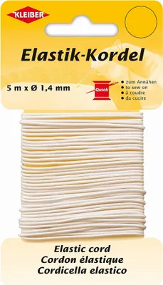 Image de KLEIBER corde élastique 1,4 mm x 5 m blanc