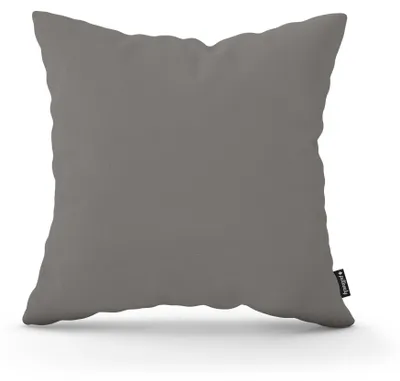 Immagine prodotto di Cuscino decorativo, superficie liscia, colore grigio-taupe, 45 x 45 cm