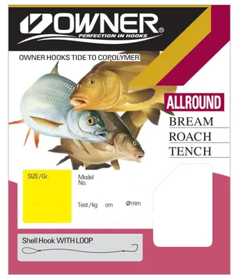 Produktbild von Owner Allround gold RL-046 70cm - gebundene Angelhaken, Größe/Tragkraft/Durchmesser/Inhalt:Gr. 4 / 8.2kg / 0.30mm / 8 Stück pro Packung