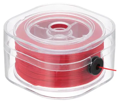Elastische Armbandschnur 0,8 mm, 100 m, rot, mit Box
