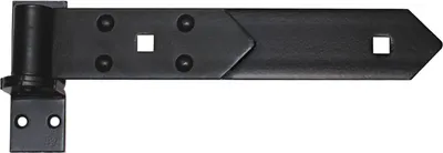 Produktbild von Ladenband Ladenbänder Türbänd Torband 300 x 45x 4 Kloben 14 mm Verstärkt Schwarz