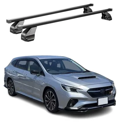 Image de Barres Transversales Menabo pour Subaru Levorg 2014-2021 Noir