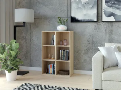 Produktbild von Modernes Regal CLASSIC - Bücherregal mit 6 Regalböden (Eiche Sonoma)