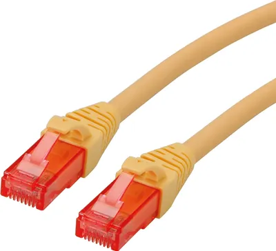 Produktbild von ROLINE Patchkabel Cat.6 UTP, Component Level, LSOH, gelb, 3 m