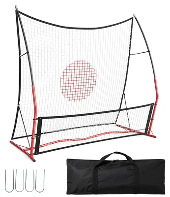 Image de Filet de rebond pour football - But d'entraînement 180x140 cm - Angle réglable - Surface de rebond double - Idéal pour les passes, les contrôles et les tirs - Convient pour une utilisation en jardin ou au sein d'un club