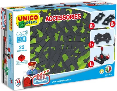 Image de Jeu de briques et de rails 22 pièces