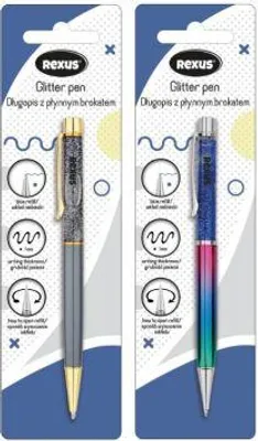 Zdjęcie produktu dla Długopis z brokatem mix kolorów 1 sztuka