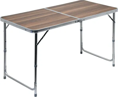 Obrázek produktu pro Stůl kempingový skládací teleskopický DOUBLE 120 x 60 x 66 cm hliníkový