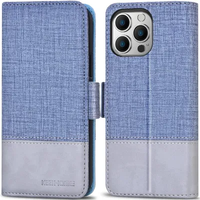 Obrázok produktu pre Flip Case Pre Apple Iphone 13 Pro Max 6,7" Modrá Šedá 2Xsklo