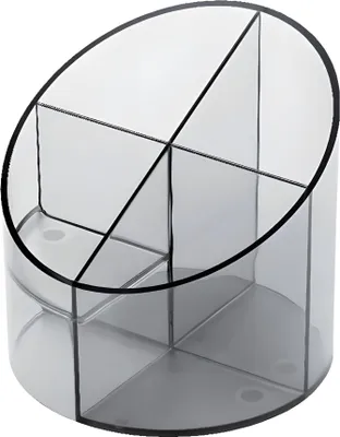 Image de helit Multi-casiers Economy Transparent, 4 casiers, gris