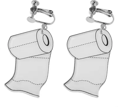 Produktbild von Toilettenpapier Ohrringe