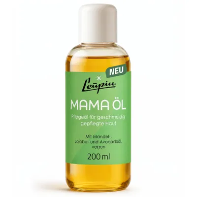 Produktbild von LEUPIN Mama Öl - 200 ml - veganes Pflegeöl für Schwangerschaft, Babybauch & Haut
