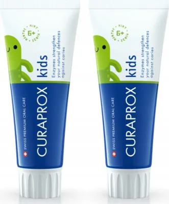 Produktbild von Curaprox | Zahnpasta - Kinderzahnpasta Kinder 1450 Ppm - 60 Ml - Minzgeschmack - Fluoridiert - Kariesprophylaxe
