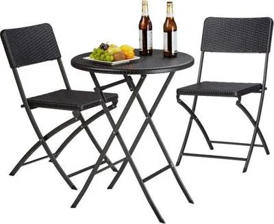 Image de Ensemble de salon de jardin BASTIAN en 3 parties