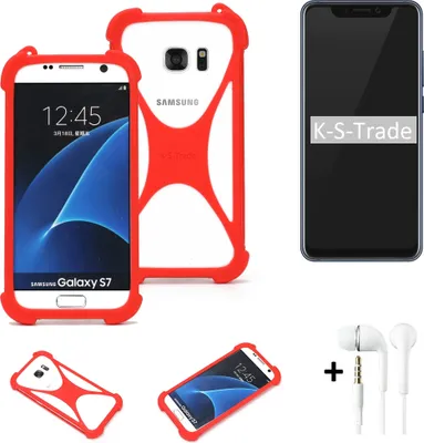 Produktbild von Handy-hülle + Kopfhörer kompatibel mit ZTE Axon 9 Pro Schutz-hülle Bumper Silikon Schutz Hülle Cover Case Silikoncase Silikonbumper TPU Softcase