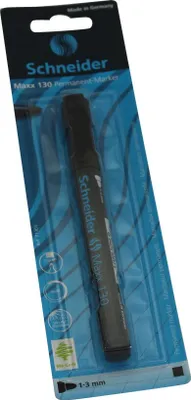 Produktbild von Schneider Permanent-Marker Maxx 130 schwarz, Blisterkarte mit 1 Stück