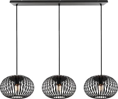Produktbild von Olucia - LIEVE - Pendelleuchte - Schwarz - 3 Lampen