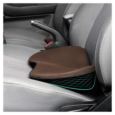 Immagine prodotto di Cuscino per sedile auto in memory foam - Cuscino a forma di cuneo - Cuscino ortopedico per la seduta - Antiscivolo - Rialzo - Design traspirante