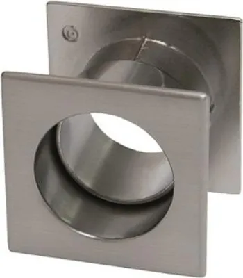 Produktbild von TW01 Lüftungsmanschette, eckig, Nickel gebürstet