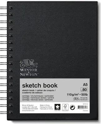 Immagine prodotto di WINSOR & NEWTON Libro degli schizzi a spirale, A5 80 fogli