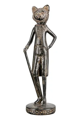 Zdjęcie produktu dla Gilde Figur, Katze, "Gentleman", Kunstharz, braun, VE 2, H. 33.5 cm, D. 10 cm 37655 4063387376553