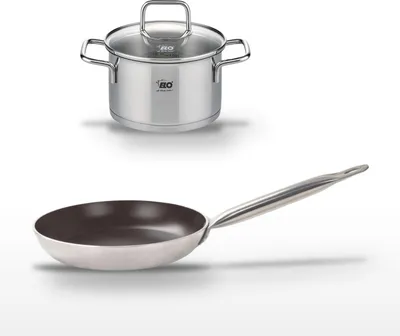 Image de Lot Poêle 32 cm Elo Bistro Line & Faitout 12 cm Elo avec revêtement céramique