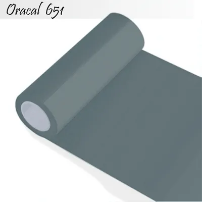 Produktbild von Oracal 651 - Orafol glänzend - glanz - für Küchenschränke und Dekoration Folie 25m (Laufmeter) - 63 cm Folienhöhe - 71-grau + GRATIS ein Schmetterlingsset W400 von Indigos UG