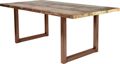 Produktbild von SIT Möbel Esstisch 240 cm | Tischplatte 40 mm Altholz bunt | Kufen-Gestell Stahl antikbraun | B 240 x T 100 x H 76,5 cm | 15025-00 | Serie TABLES & CO