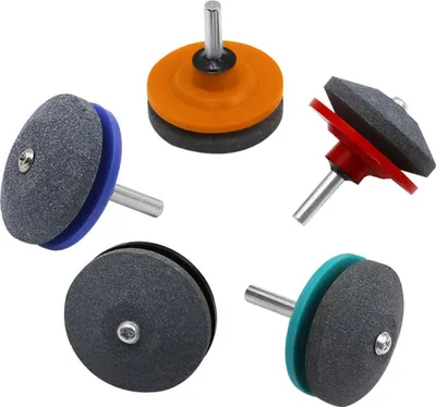 Immagine prodotto di 2 pezzi affilacoltelli universale per tosaerba, kit da giardino con trapano per affilatura manuale
