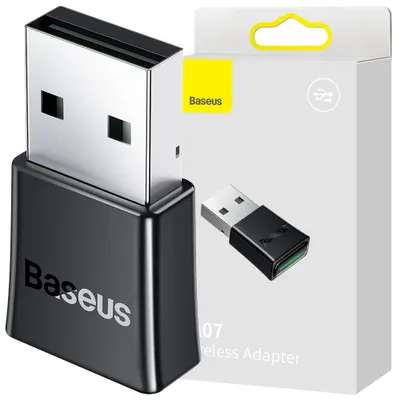 Zdjęcie produktu dla Baseus ZJBA010001, Bezprzewodowy, USB, Bluetooth, Czarny